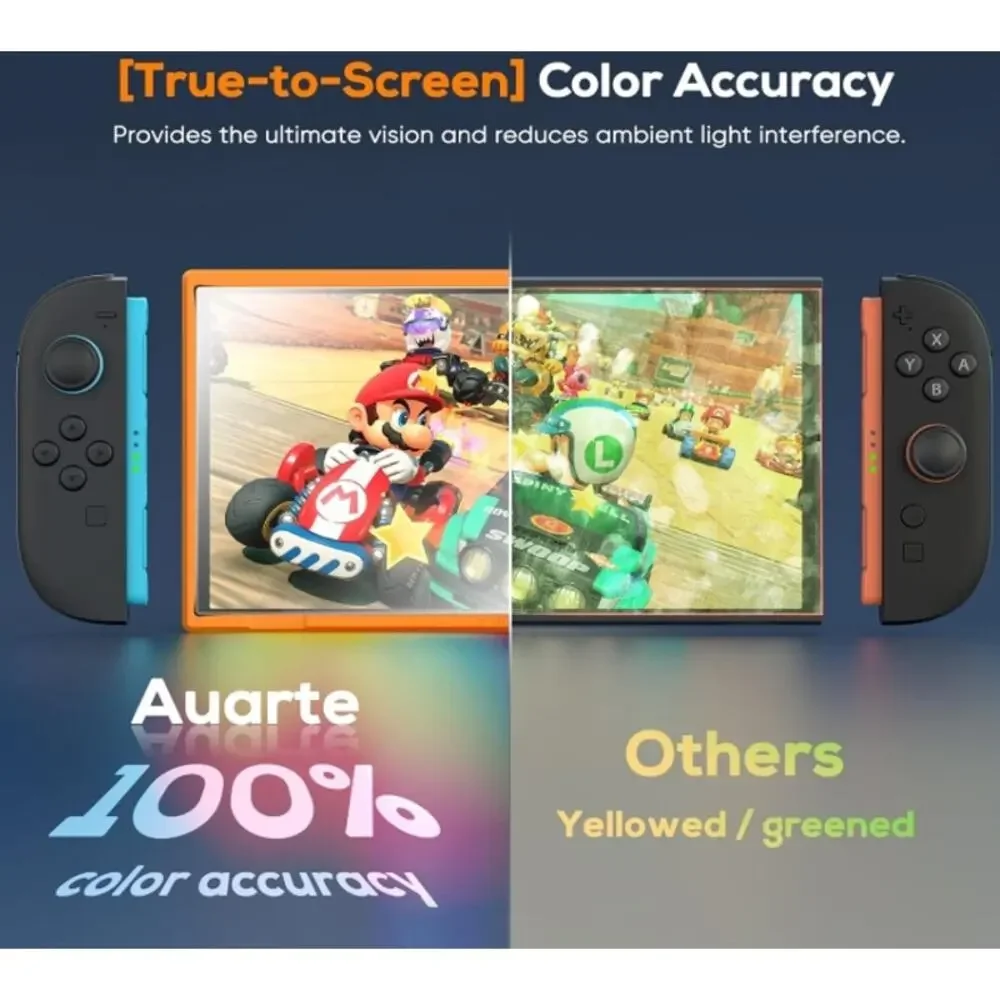 Auarte HD Clear Tempered Glass Screen Protector, 2025 Nintendo Switch 2 NWT